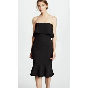 New Likely Strapless Conrad Dress Womens 0 Black